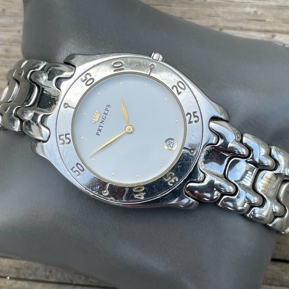 Vintage PRYNGEPS Wristwatch Silver Tone Analog Date Indicator - Picture 16 of 16